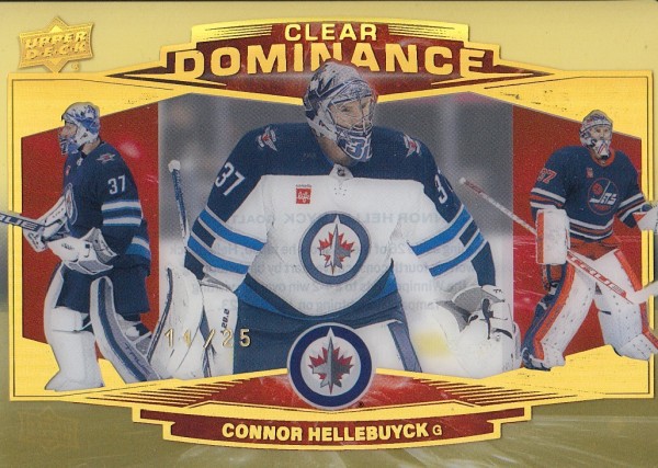 insert karta CONNOR HELLEBUYCK 22-23 Extended Clear Dominance Gold Spectrum /25